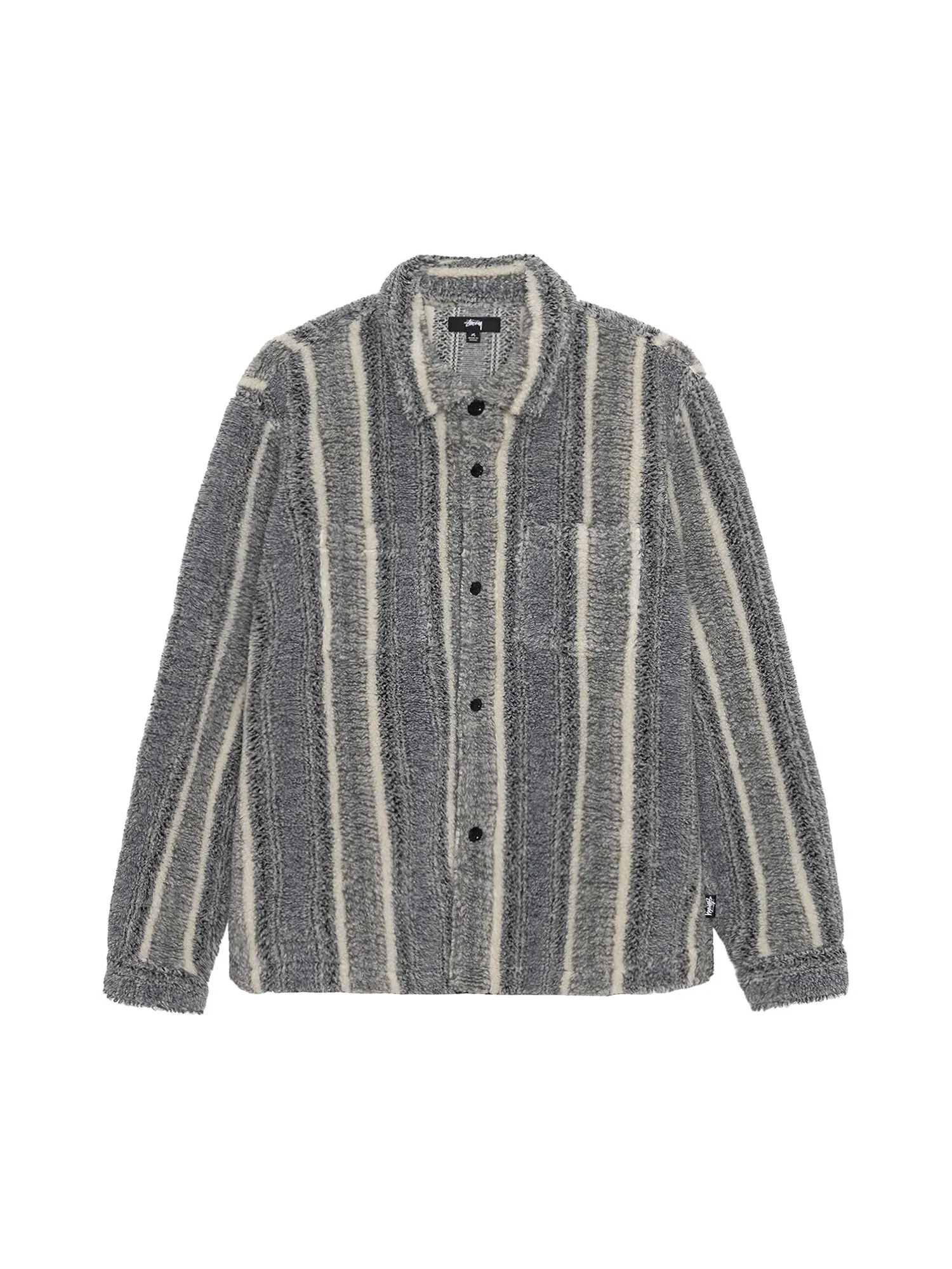 Рубашка из шерпы в полоску Stussy