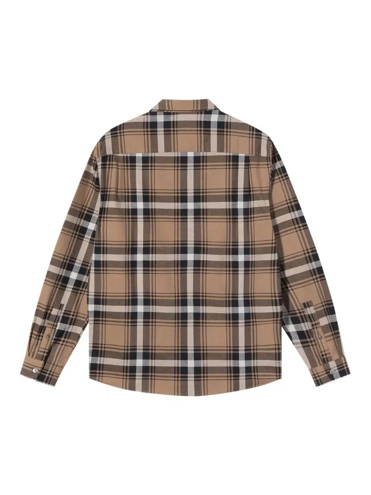 Рубашка Stussy Classic Bailey Plaid Long-Sleeve 'Brown' — изображение 2 из 2, коричневый
