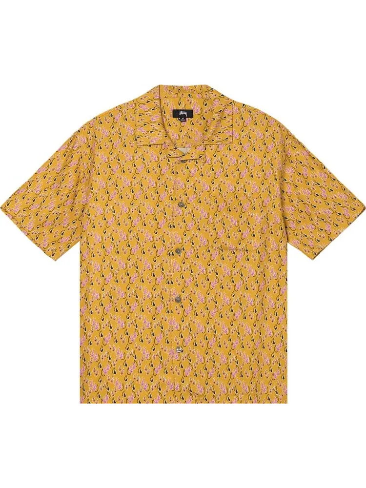 Рубашка Stussy Paisley Tears Shirt 'Mustard'