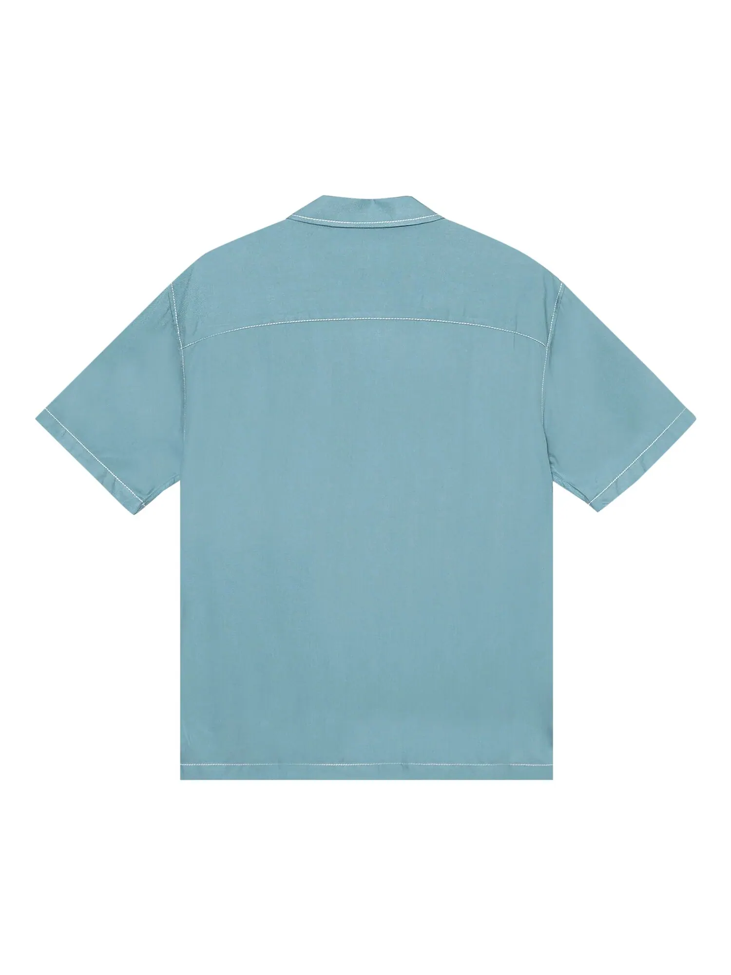 Рубашка с контрастной прострочкой Stussy — изображение 2 из 2, синий