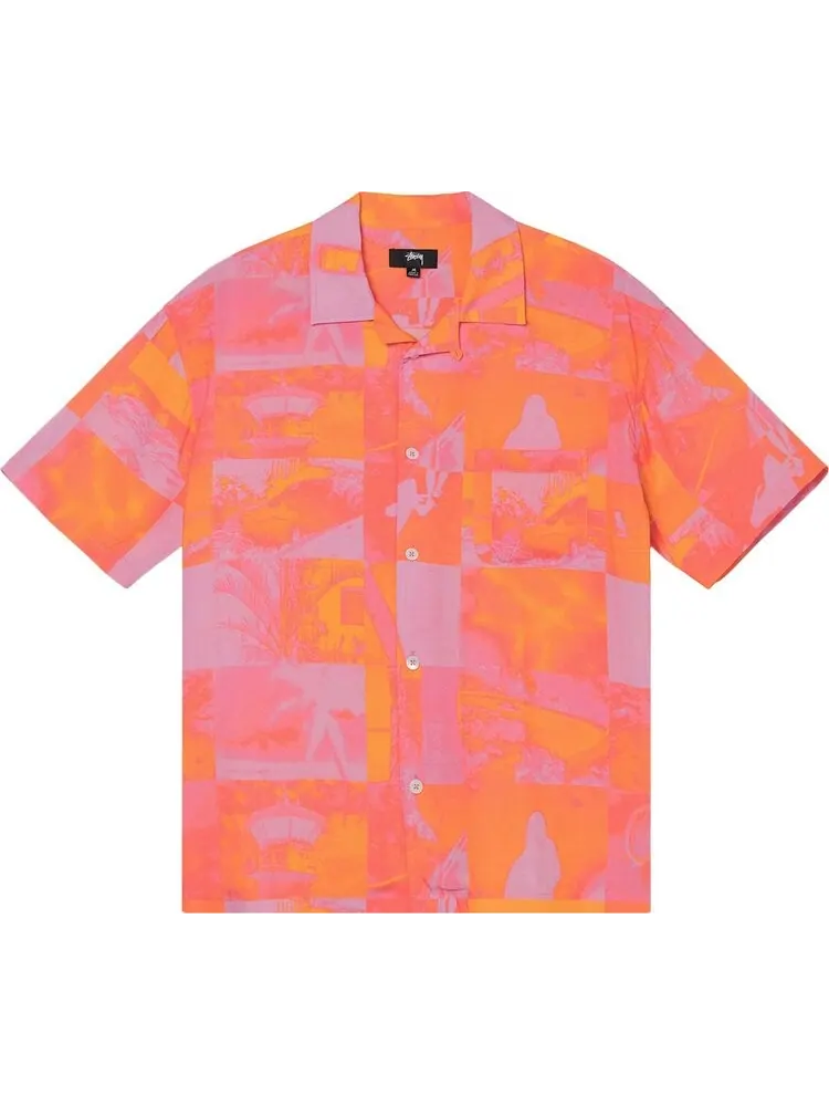 Рубашка Stussy Photo Film Shirt 'Pink' — изображение 1 из 2, розовый