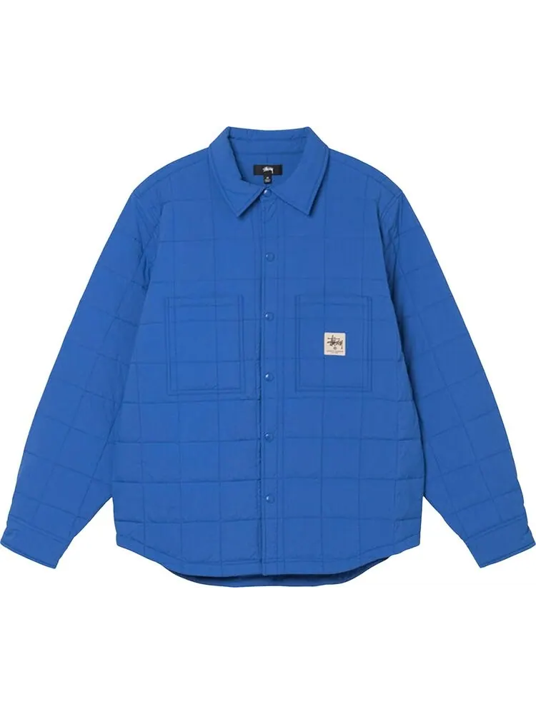 Рубашка Stussy Quilted Fatigue Shirt 'Blue'