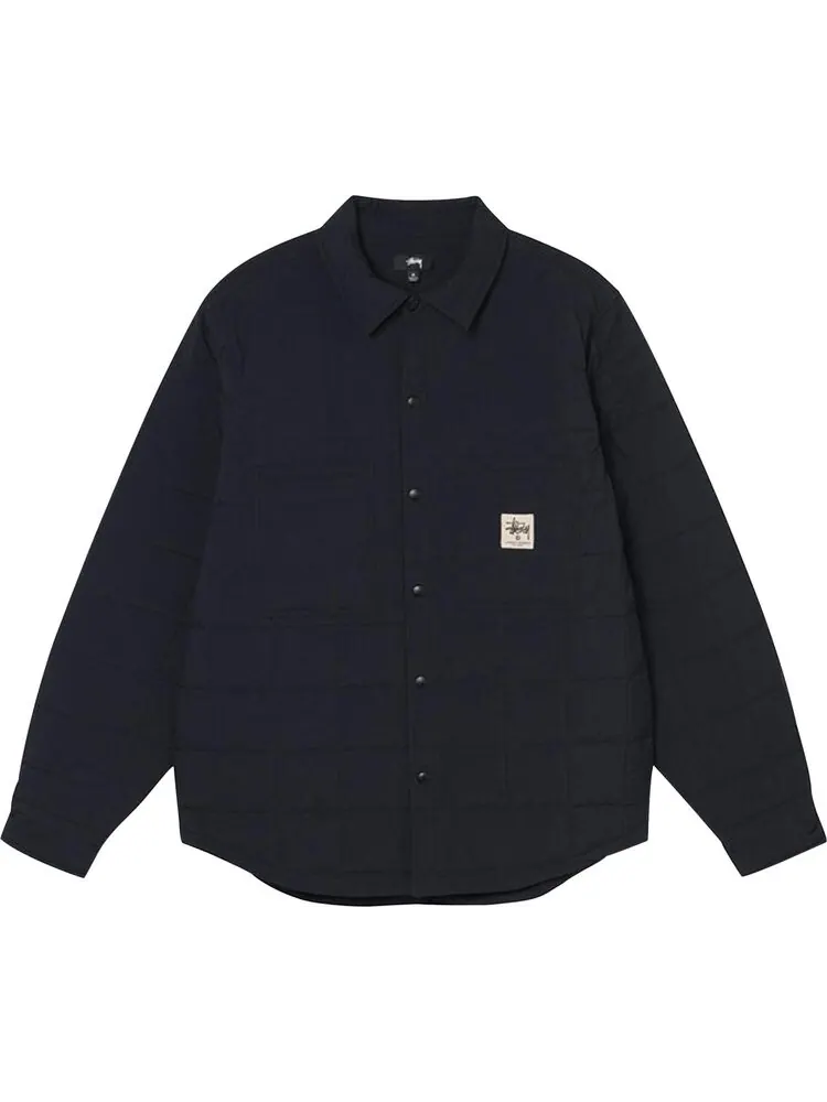 Рубашка Stussy Quilted Fatigue Shirt 'Black'
