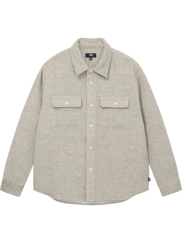 Рубашка Stussy Speckled Wool Cpo Shirt 'Bone'