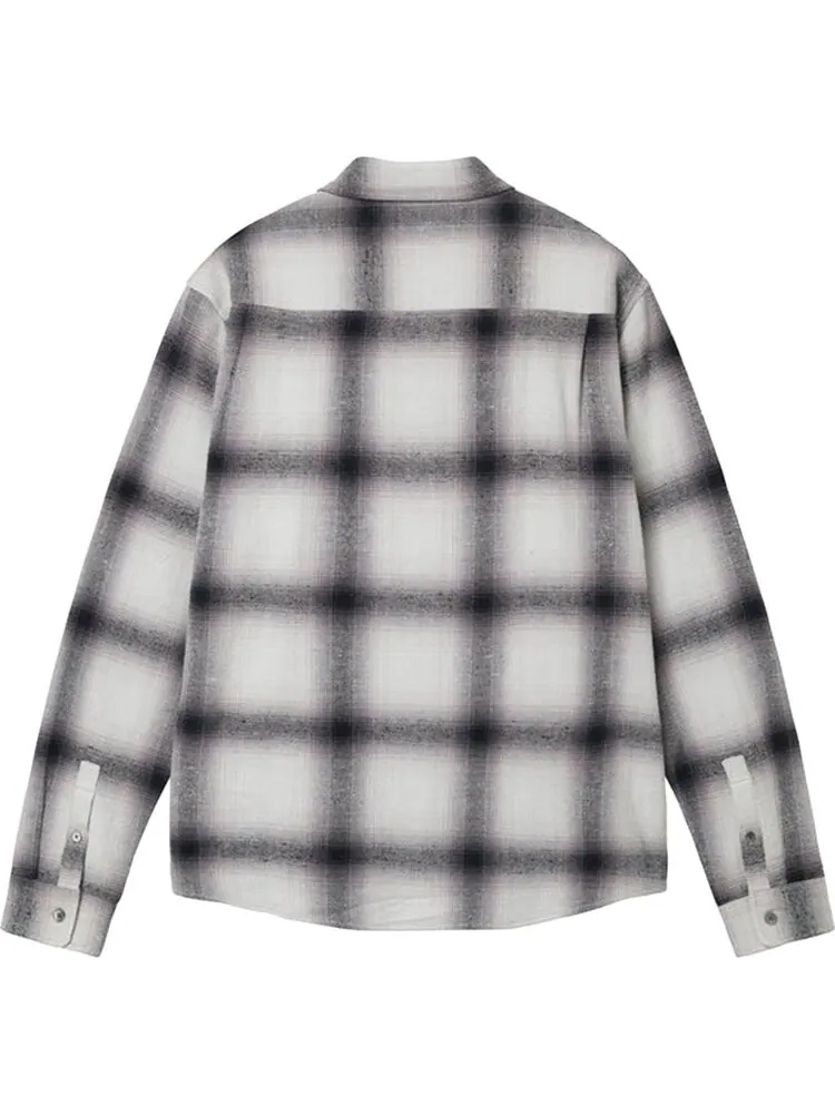 Рубашка Stussy Hellshire Plaid Shirt 'Grey' — изображение 2 из 2, серый