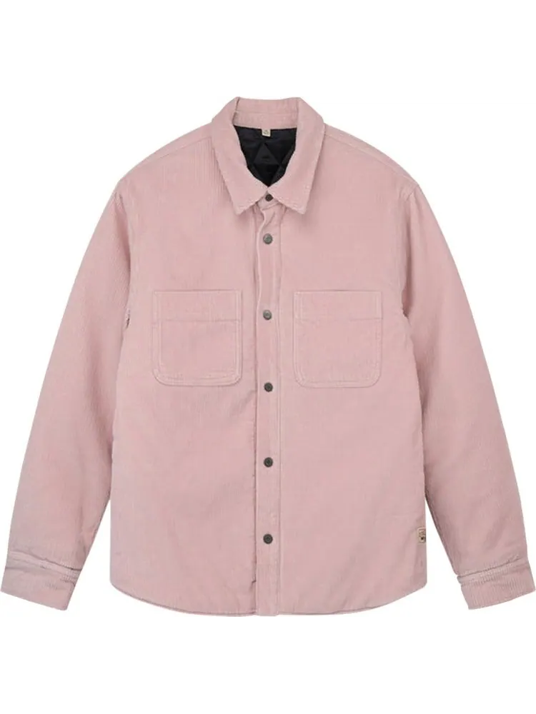 Рубашка Stussy Cord Quilted Overshirt 'Washed Pink'