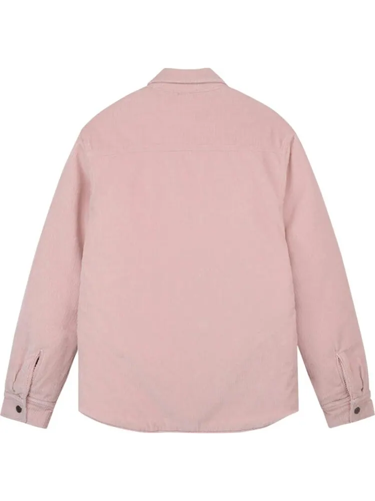 Рубашка Stussy Cord Quilted Overshirt 'Washed Pink' — изображение 2 из 2, розовый
