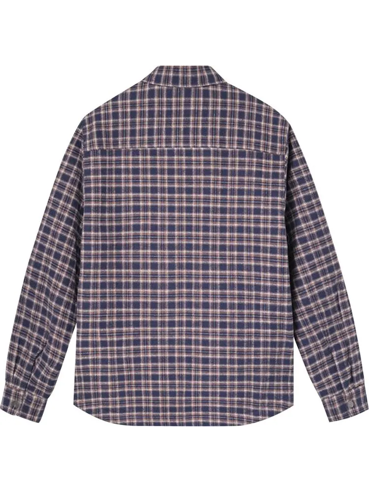 Рубашка Stussy Sherpa Lined Plaid Shirt 'Navy' — изображение 2 из 2, мульти