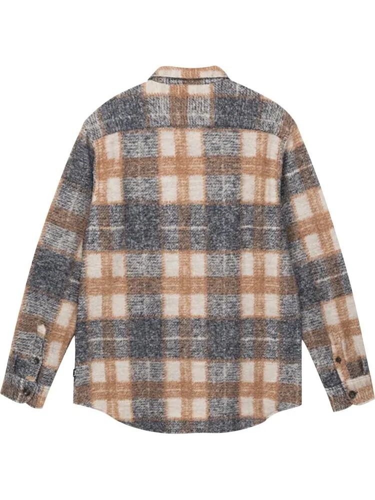 Рубашка Stussy Plaid Knit Shirt 'Navy' — изображение 2 из 2, синий
