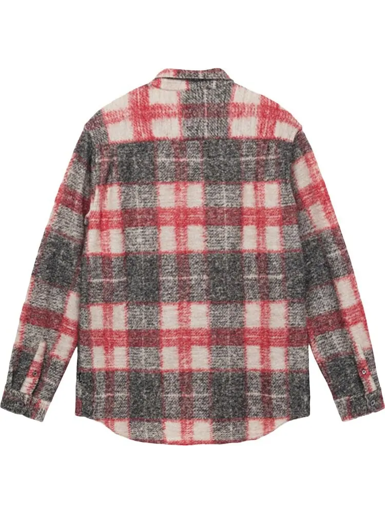Рубашка Stussy Plaid Knit Shirt 'Red' — изображение 2 из 2, красный