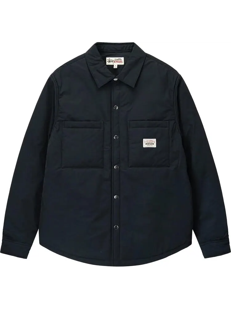 Рубашка Stussy Padded Tech Over Shirt 'Black' — изображение 1 из 2, черный