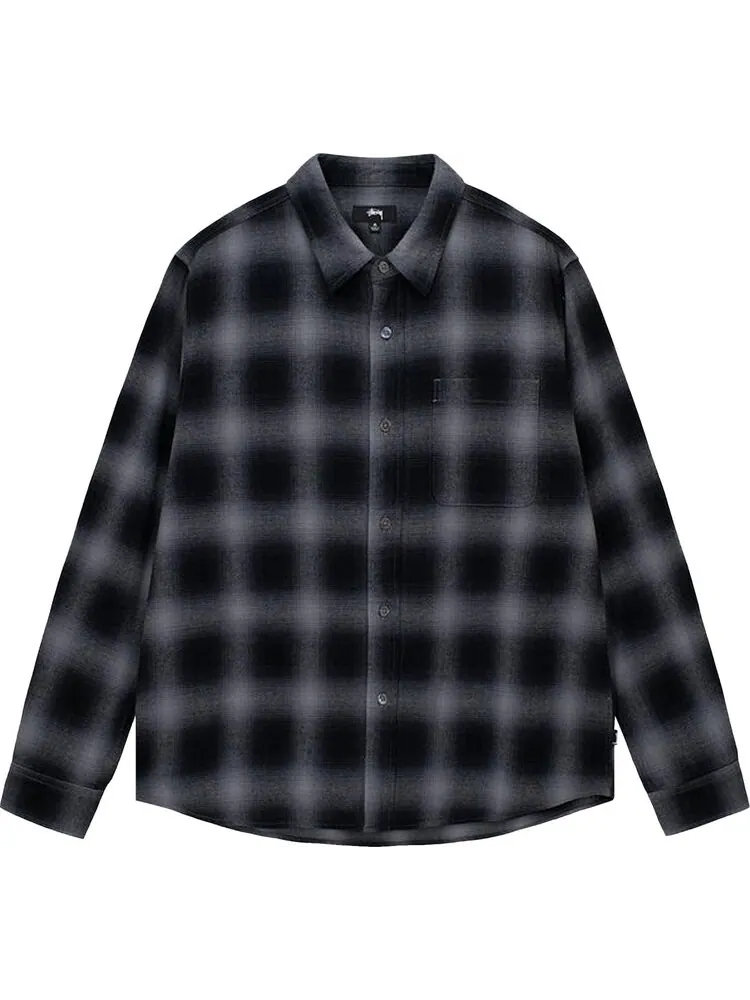 Рубашка Stussy Pete Plaid Shirt 'Charcoal'