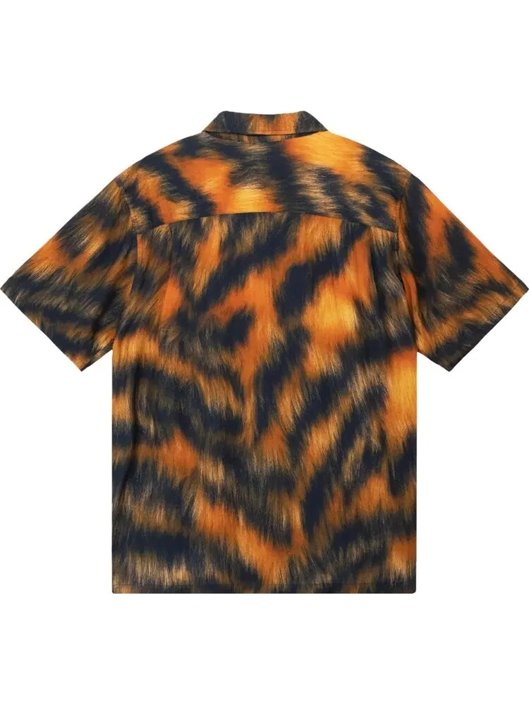 Рубашка Stussy Fur Print Shirt 'Tiger' — изображение 2 из 2, мульти