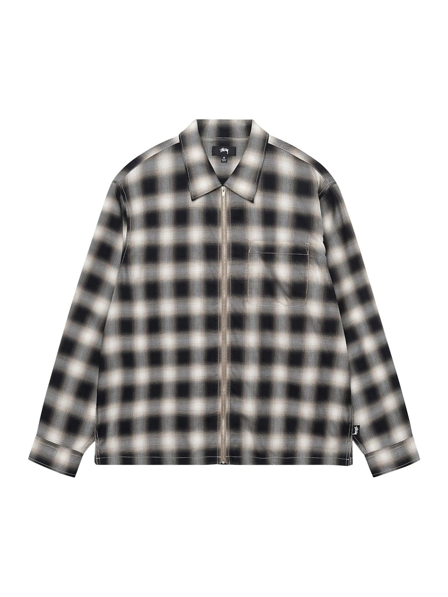 Рубашка на молнии в клетку Stussy Eddie