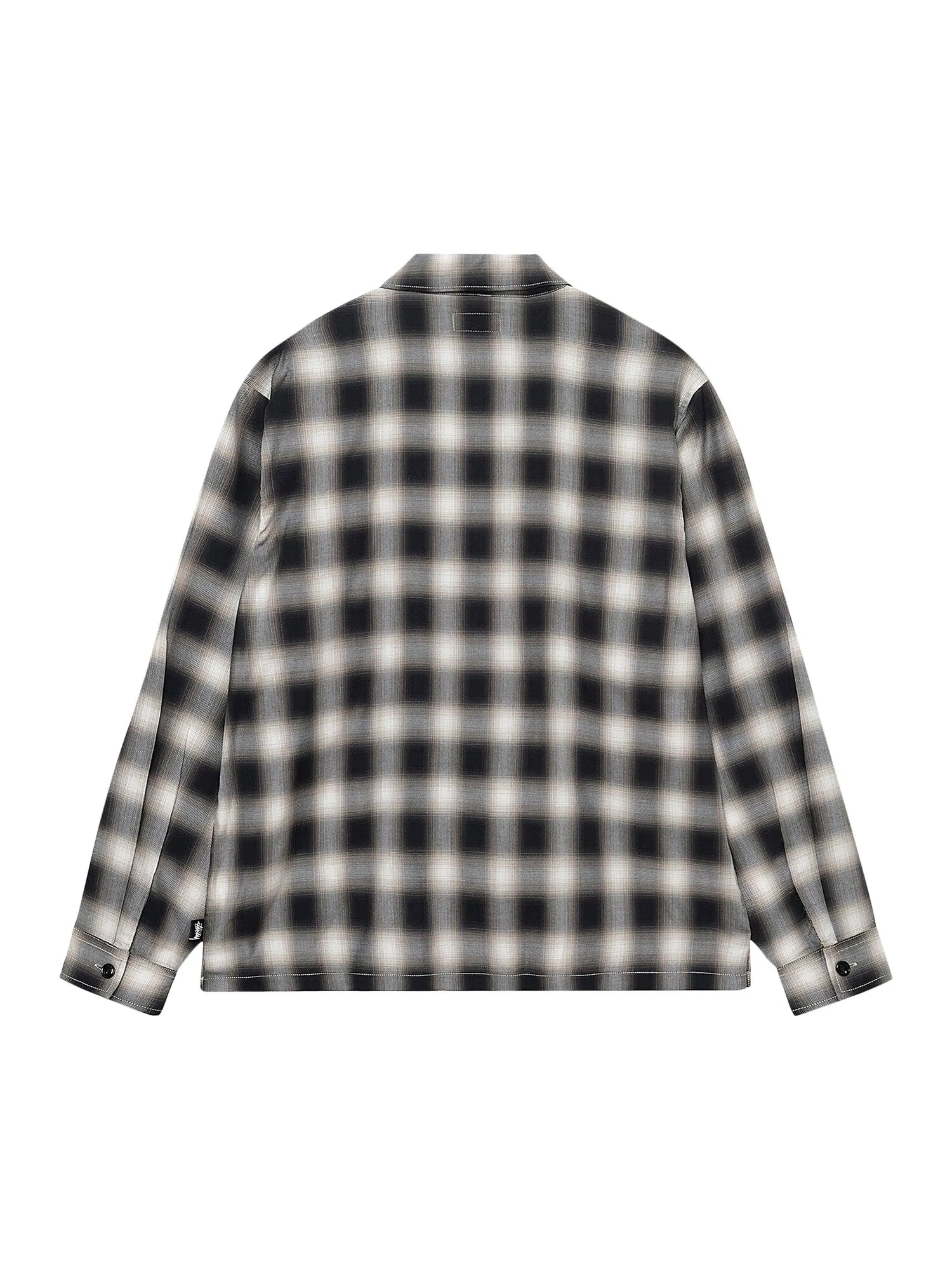 Рубашка на молнии в клетку Stussy Eddie — изображение 2 из 2, черный