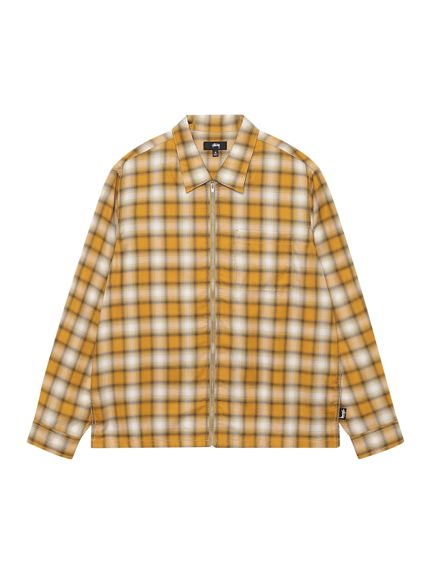 Рубашка на молнии в клетку Stussy Eddie