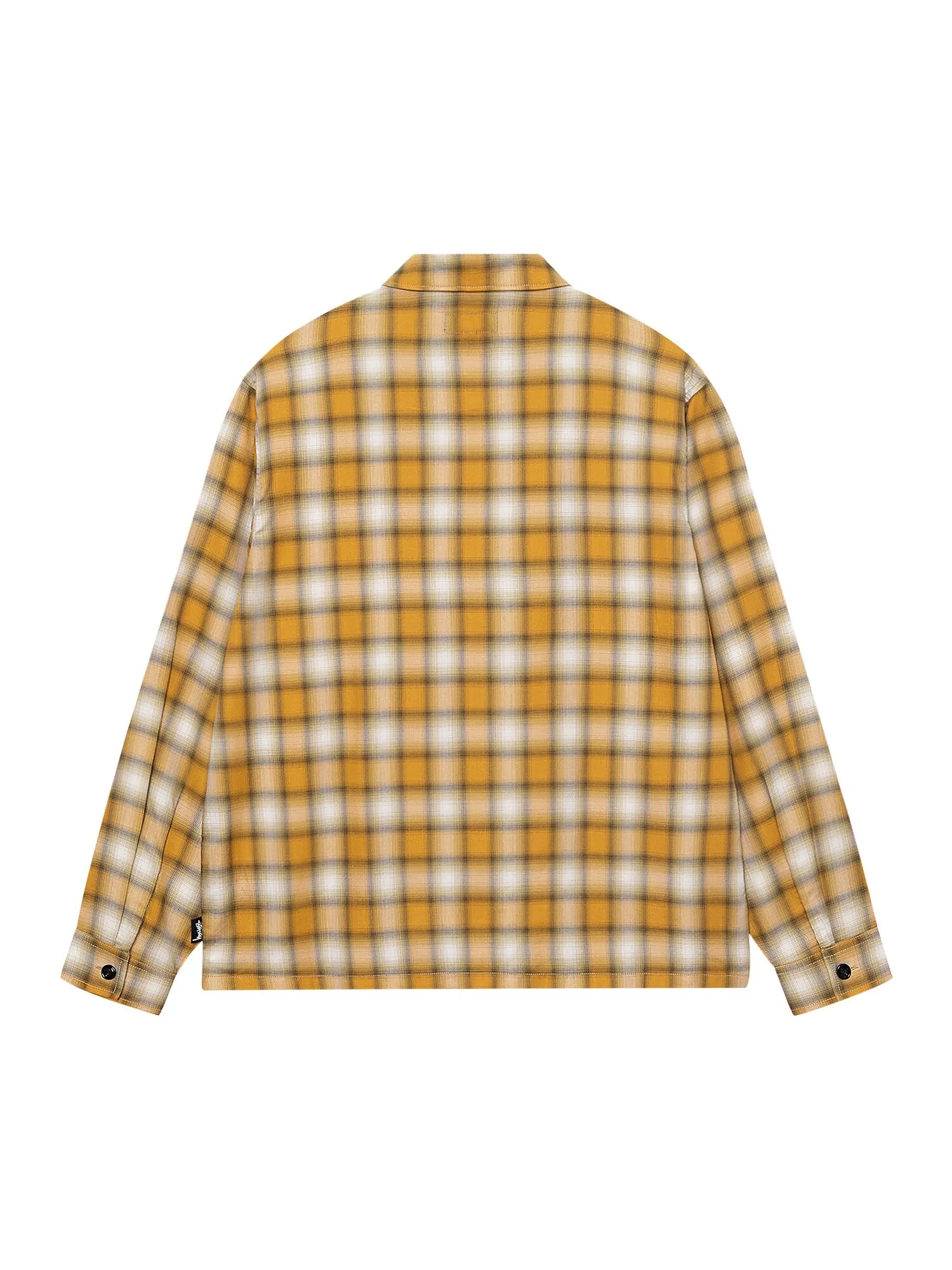 Рубашка на молнии в клетку Stussy Eddie — изображение 2 из 2, горчичный