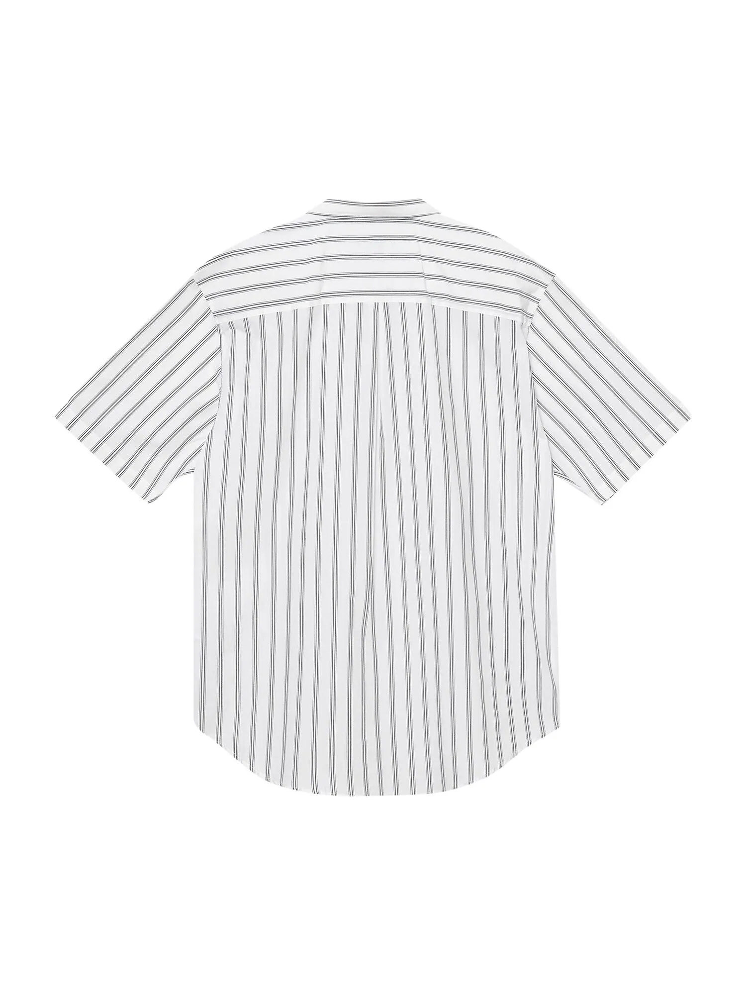 Рубашка в полоску с короткими рукавами свободного кроя Stussy Off White Stripes — изображение 2 из 2, белый