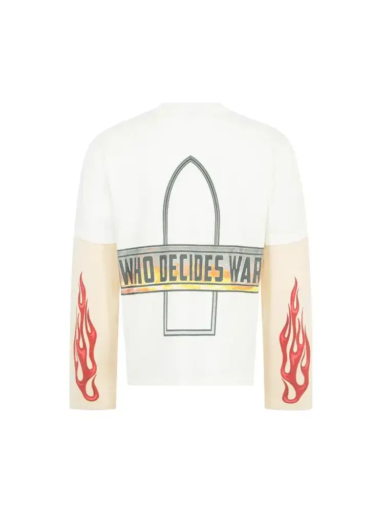 Джерси Who Decides War Flame Glass Double — изображение 2 из 2, белый