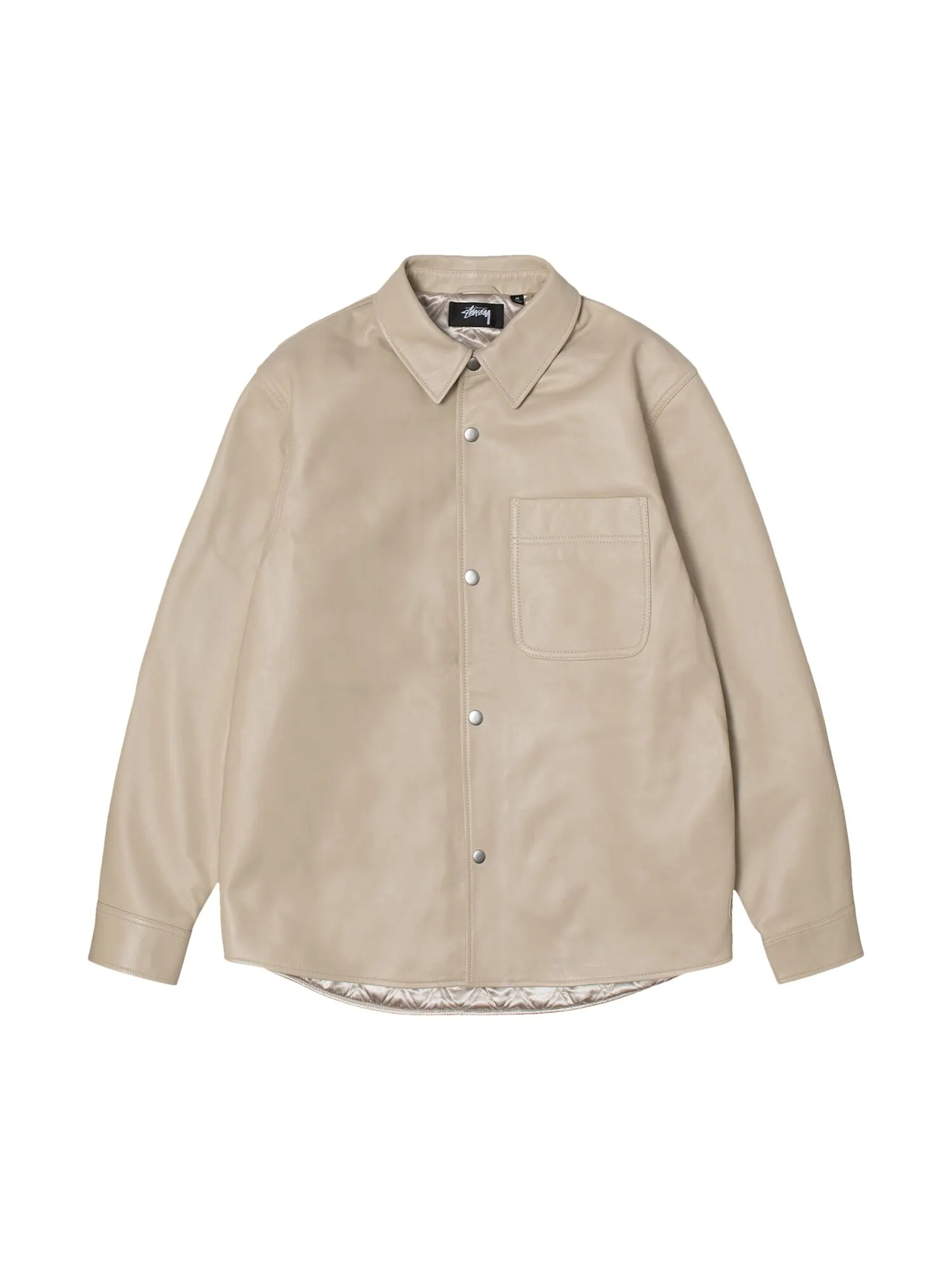 Кожаная рубашка Stussy Натуральный