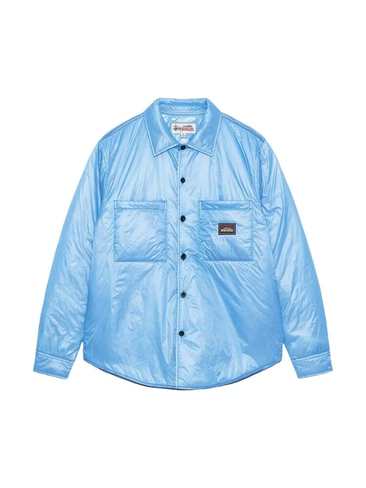 Куртка Stussy Fatigue Overshirt Nylon Jacket Blue — изображение 1 из 2, синий