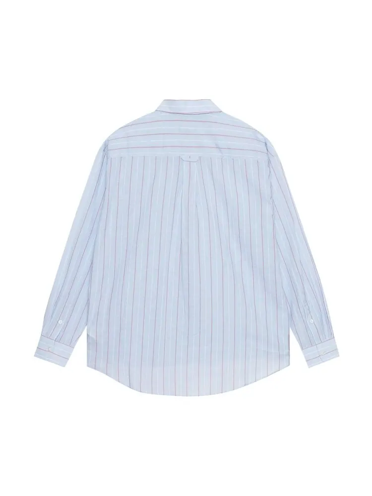 Рубашка Stussy Classic Striped Shirt — изображение 2 из 2, синий