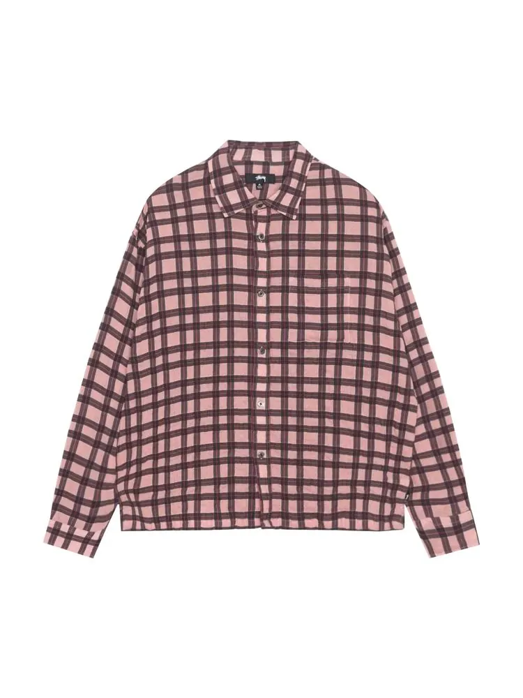 Рубашка Stussy Sonoma Plaid Shirt 'Pink'