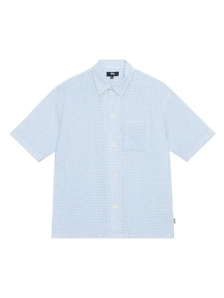 Рубашка Stussy Boxy Flat Hem Crinkled Shirt