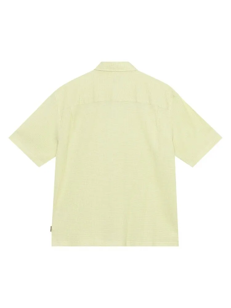 Рубашка Stussy Boxy Flat Hem Crinkled Shirt — изображение 2 из 2, зеленый
