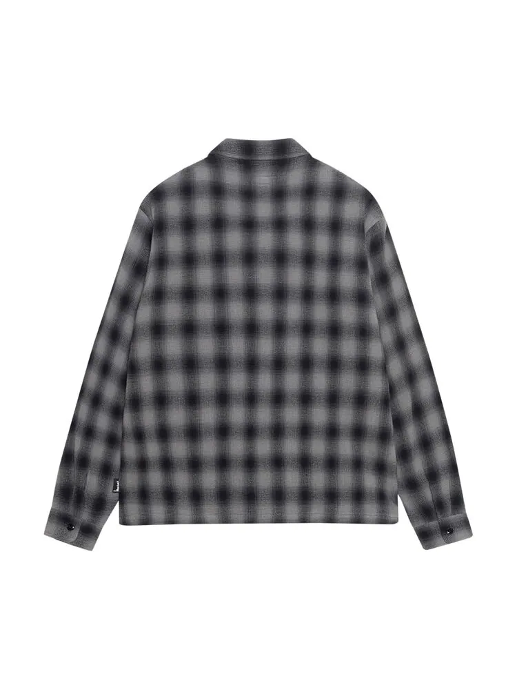 Рубашка Stussy Zip Twisted Yarn Plaid Shirt — изображение 2 из 2, мульти