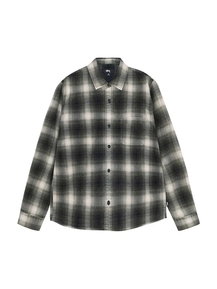 Рубашка Stussy Rocco Flannel Plaid Shirt 'Grey'