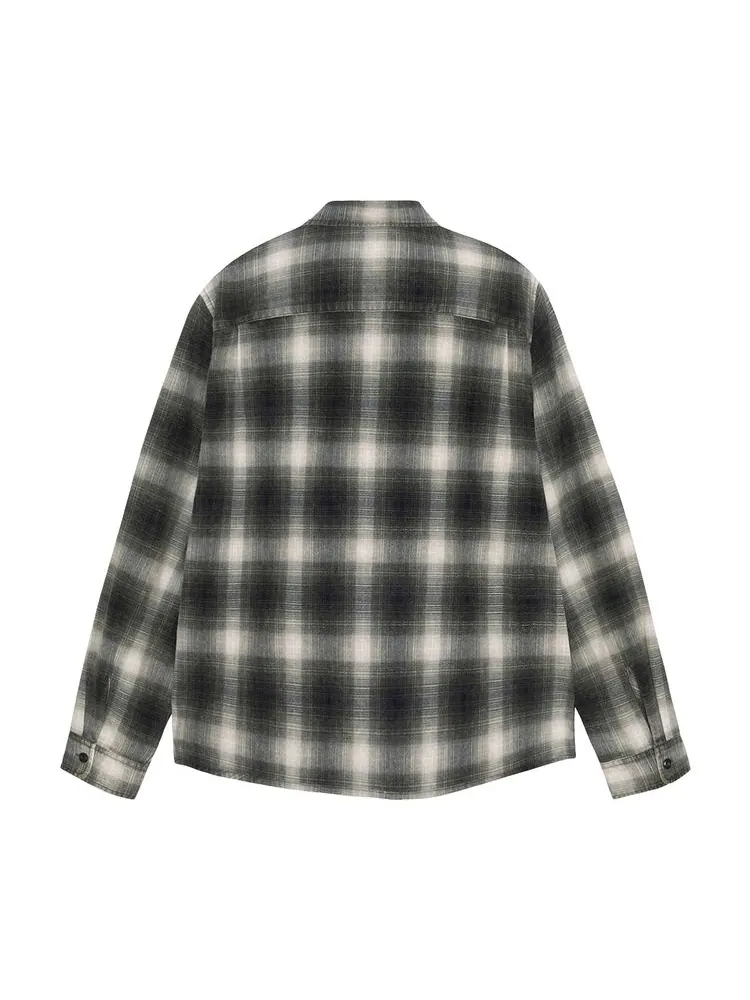 Рубашка Stussy Rocco Flannel Plaid Shirt 'Grey' — изображение 2 из 2, серый