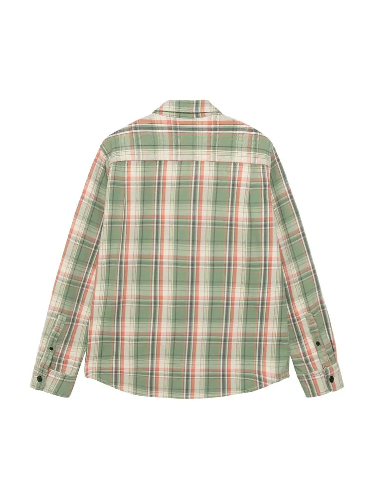 Рубашка Stussy Dan Washed Cotton Plaid Shirt 'Green' — изображение 2 из 2, зеленый