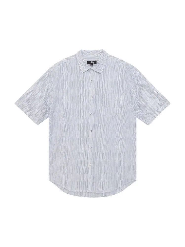 Рубашка Stussy Wavy Striped Short-Sleeve Shirt