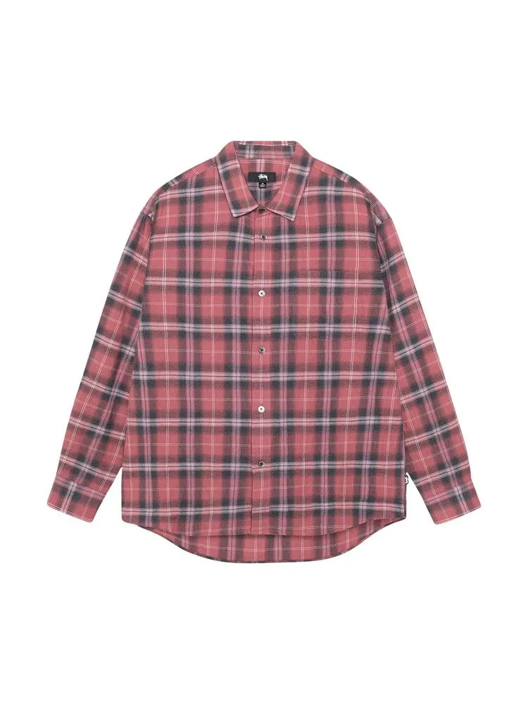 Рубашка Stussy Beach Plaid Shirt — изображение 1 из 2, красный