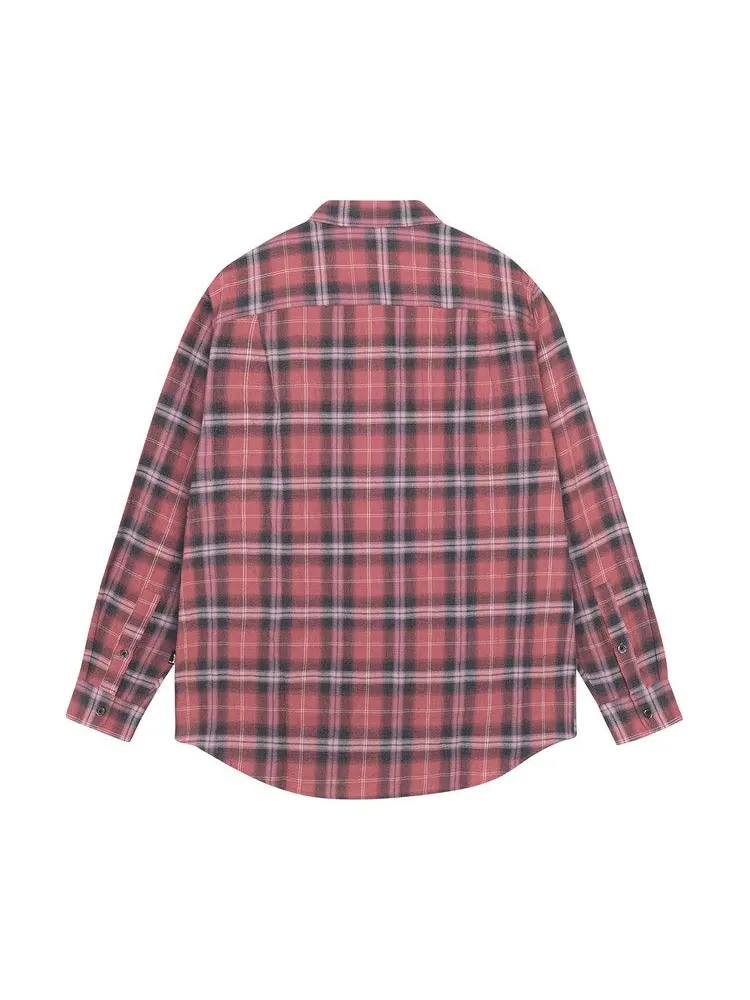 Рубашка Stussy Beach Plaid Shirt — изображение 2 из 2, красный