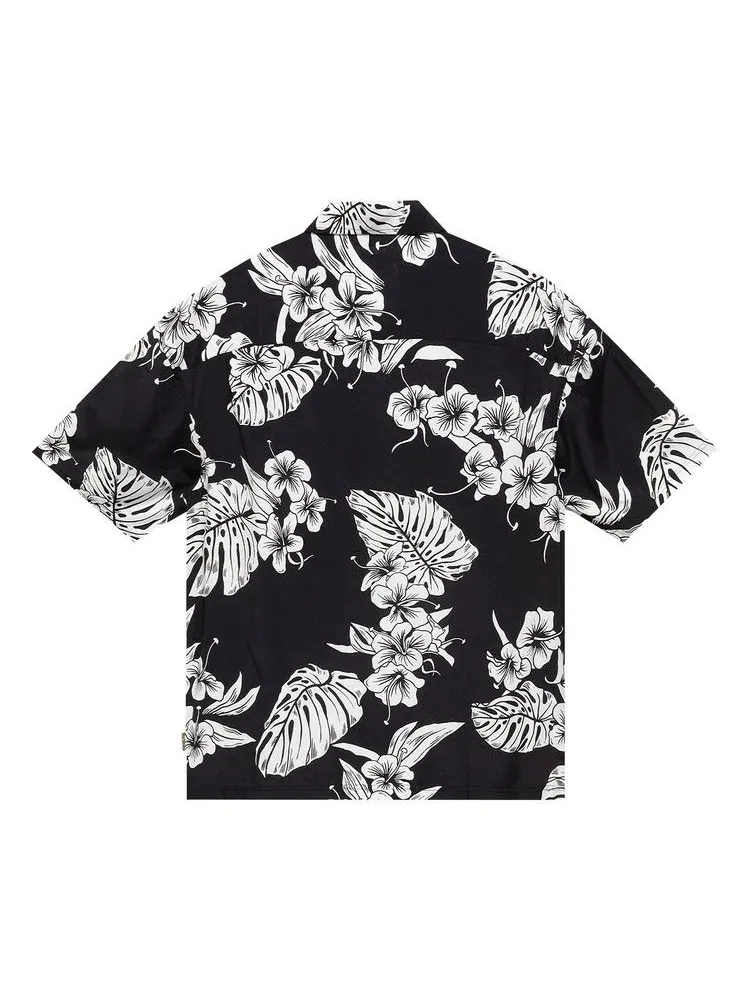 Рубашка Stussy Hawaiian Short-Sleeve Shirt — изображение 2 из 2, черный