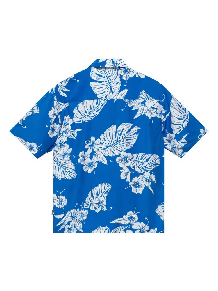 Рубашка Stussy Hawaiian Short-Sleeve Shirt — изображение 2 из 2, синий