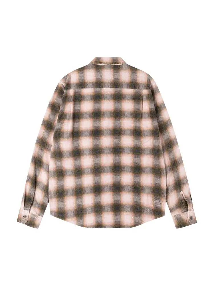 Рубашка Stussy June Plaid Shirt — изображение 2 из 2, розовый