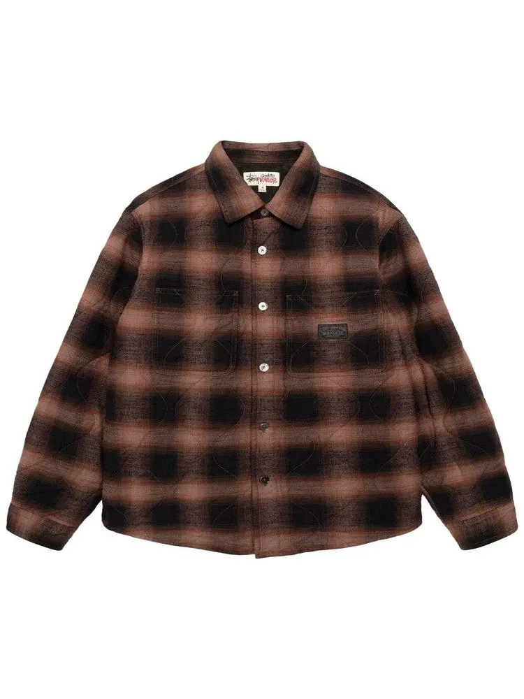 Рубашка Stussy Quilted Plaid Shirt Jacket