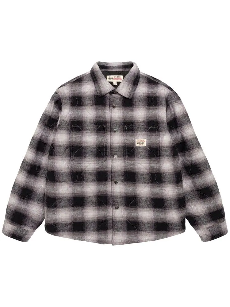 Рубашка Stussy Quilted Plaid Shirt Jacket