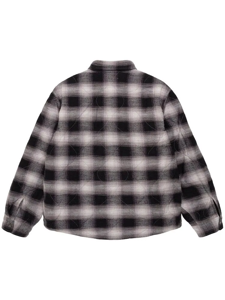 Рубашка Stussy Quilted Plaid Shirt Jacket — изображение 2 из 2, серый