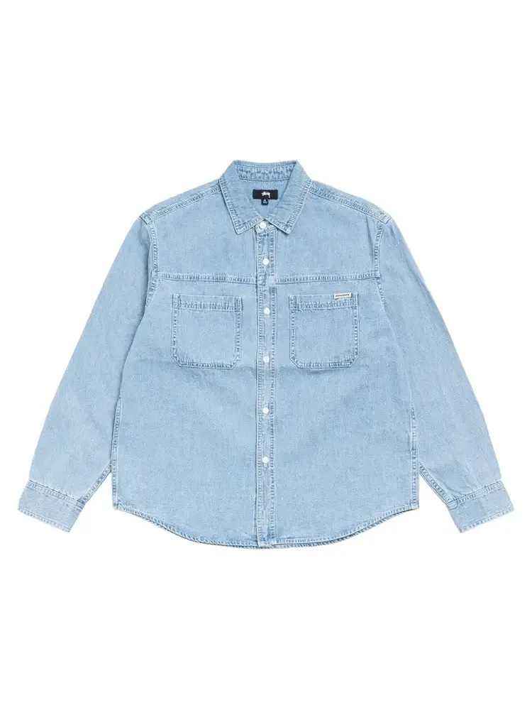 Рубашка Stussy Work Denim 'Light Denim'