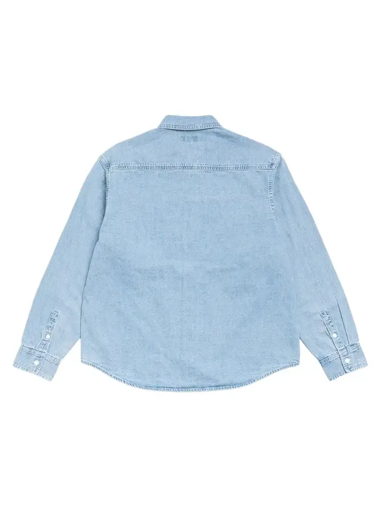 Рубашка Stussy Work Denim 'Light Denim' — изображение 2 из 2, синий