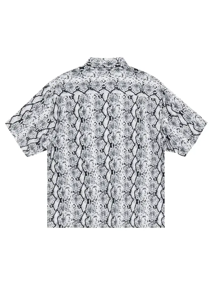 Рубашка Stussy Python с коротким рукавом, серая — изображение 2 из 2, серый
