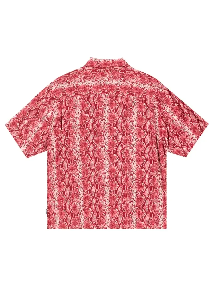 Рубашка Stussy Python с коротким рукавом — изображение 2 из 2, красный
