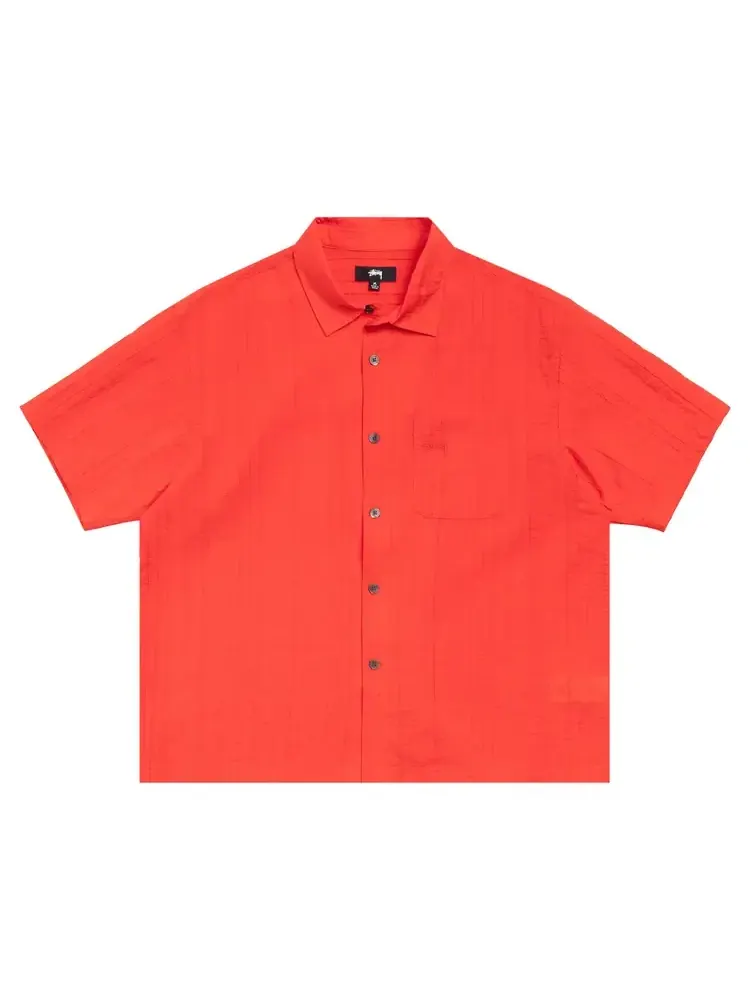 Плиссированная текстильная рубашка Stussy