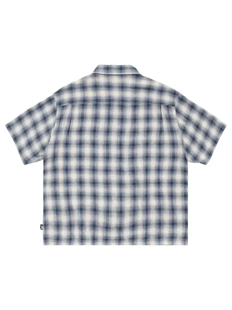 Рубашка в клетку с коротким рукавом Stussy Liam — изображение 2 из 2, синий