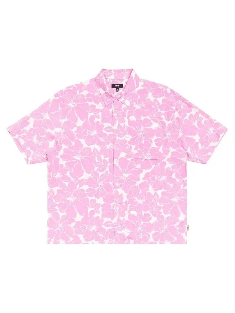 Гавайская рубашка с цветочным принтом Stussy