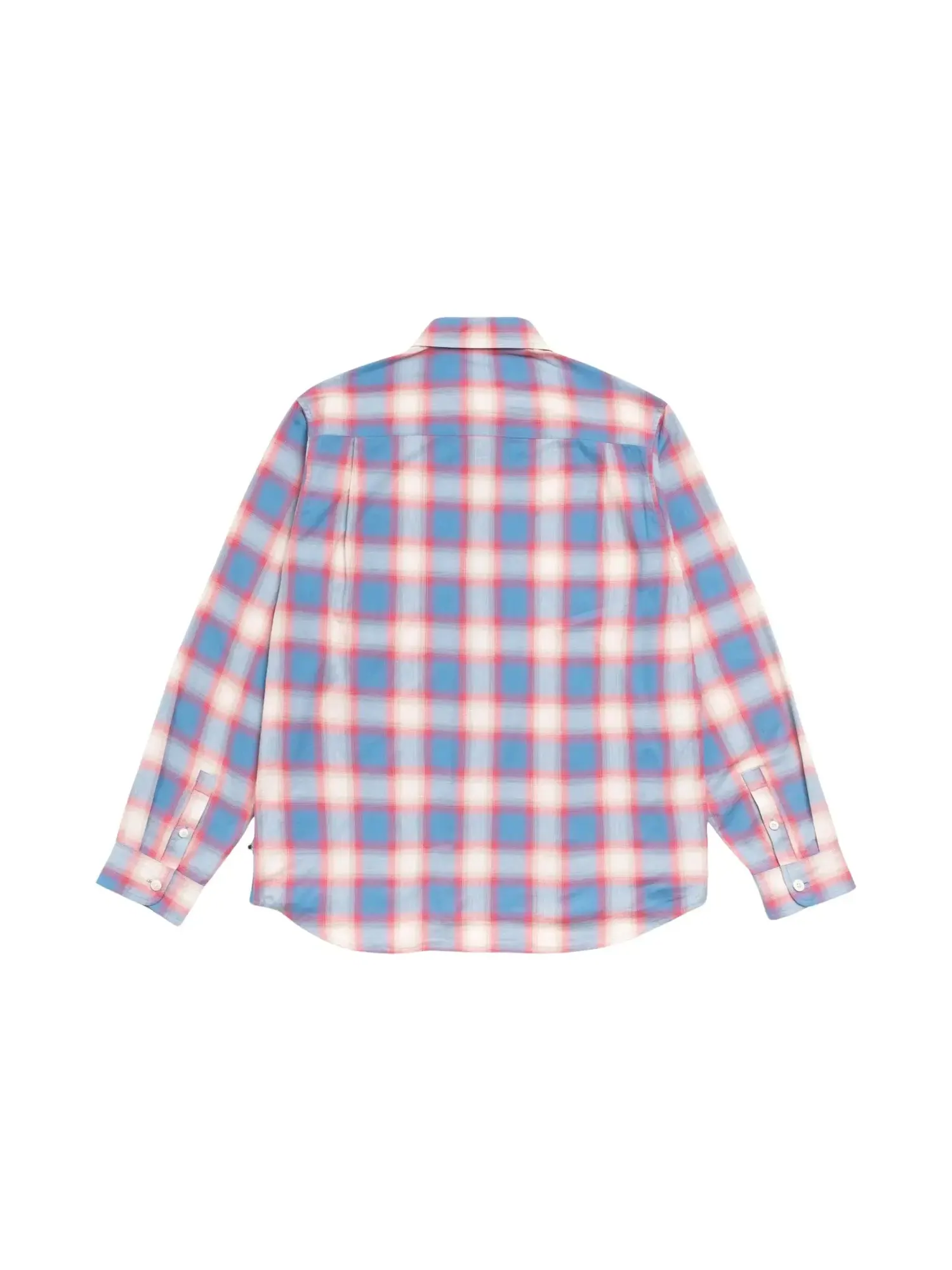 Рубашка Stussy Beach Ombre Plaid Shirt — изображение 2 из 2, синий